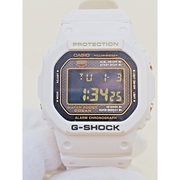 Casio G-Shock DW-5625B 25th Anniversary Mens Watch White Gold Resin Stainless main image 11
